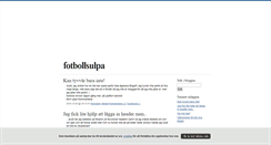 Desktop Screenshot of fotbollsulpa.blogg.se