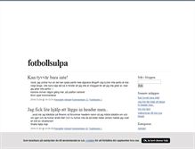 Tablet Screenshot of fotbollsulpa.blogg.se