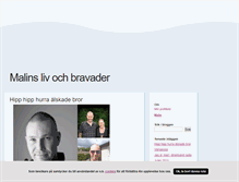 Tablet Screenshot of malinslivochbravader.blogg.se