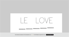 Desktop Screenshot of lelove.blogg.se