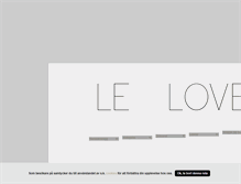 Tablet Screenshot of lelove.blogg.se