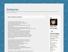 Tablet Screenshot of d2spirits.blogg.se