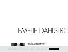 Tablet Screenshot of emelie.blogg.se