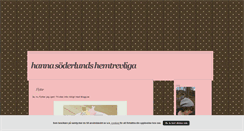 Desktop Screenshot of hannasoderlunds.blogg.se