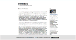 Desktop Screenshot of emmatove.blogg.se