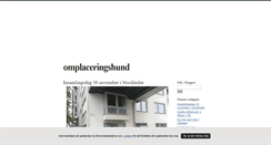 Desktop Screenshot of omplaceringshund.blogg.se