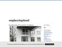 Tablet Screenshot of omplaceringshund.blogg.se