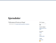 Tablet Screenshot of bjornsdotter.blogg.se