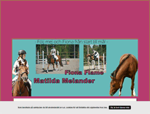 Tablet Screenshot of matildamelander.blogg.se