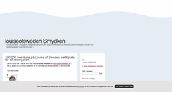 Desktop Screenshot of louiseofsweden.blogg.se