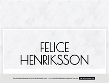 Tablet Screenshot of felicehenriksson.blogg.se
