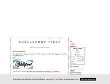 Tablet Screenshot of fjallsportfiske.blogg.se
