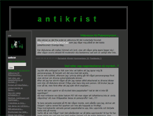 Tablet Screenshot of antikrist.blogg.se