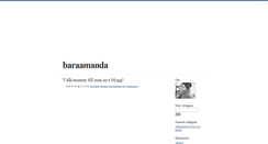 Desktop Screenshot of baraamanda.blogg.se