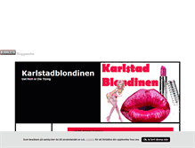 Tablet Screenshot of karlstadblondinen.blogg.se