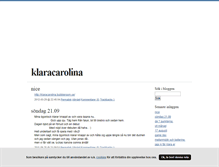 Tablet Screenshot of klaracarolina.blogg.se