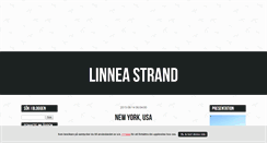 Desktop Screenshot of linneastrands.blogg.se