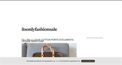 Desktop Screenshot of itsonlyfashionsale.blogg.se