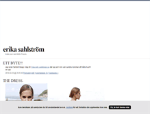 Tablet Screenshot of erikasahlstrom.blogg.se