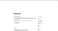 Desktop Screenshot of abomente.blogg.se