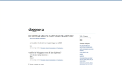 Desktop Screenshot of doggenva.blogg.se