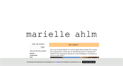 Desktop Screenshot of marielleeahlm.blogg.se