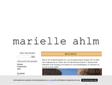 Tablet Screenshot of marielleeahlm.blogg.se