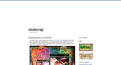 Desktop Screenshot of cissiscrap.blogg.se