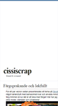 Mobile Screenshot of cissiscrap.blogg.se