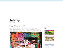 Tablet Screenshot of cissiscrap.blogg.se