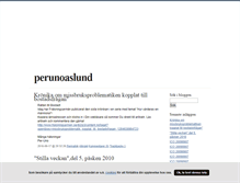 Tablet Screenshot of perunoaslund.blogg.se