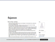 Tablet Screenshot of fiajanson.blogg.se