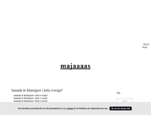 Tablet Screenshot of majamin.blogg.se