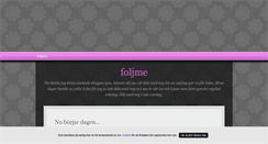 Desktop Screenshot of foljme.blogg.se