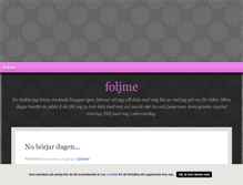 Tablet Screenshot of foljme.blogg.se