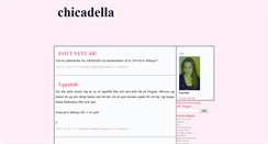 Desktop Screenshot of chicadella.blogg.se