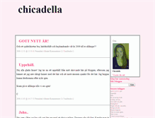 Tablet Screenshot of chicadella.blogg.se