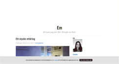 Desktop Screenshot of emmi82.blogg.se