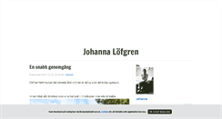 Desktop Screenshot of johannalofgren.blogg.se