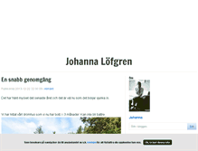 Tablet Screenshot of johannalofgren.blogg.se