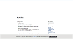 Desktop Screenshot of krullet.blogg.se