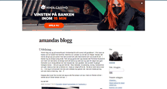 Desktop Screenshot of amandasigfridssons.blogg.se