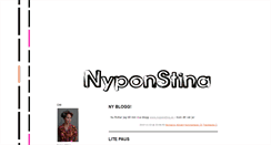 Desktop Screenshot of nyponstina.blogg.se