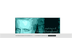Desktop Screenshot of fredrikberglund.blogg.se