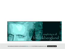 Tablet Screenshot of fredrikberglund.blogg.se