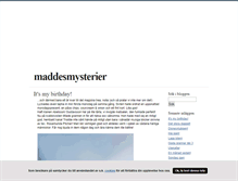 Tablet Screenshot of maddesmysterier.blogg.se