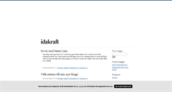 Desktop Screenshot of idakraft.blogg.se