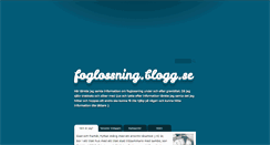 Desktop Screenshot of foglossning.blogg.se