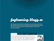 Tablet Screenshot of foglossning.blogg.se
