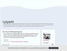 Tablet Screenshot of lyxyacht.blogg.se